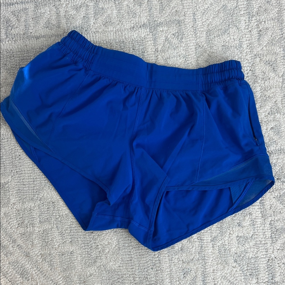 Lululemon Royal Blue Hotty hot Shorts low rise 2.5in